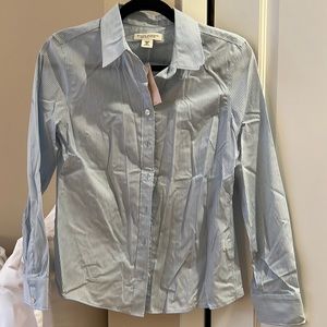 New Banana Republic Non-Iron Fitted stretch petite collared shirt, with tags
